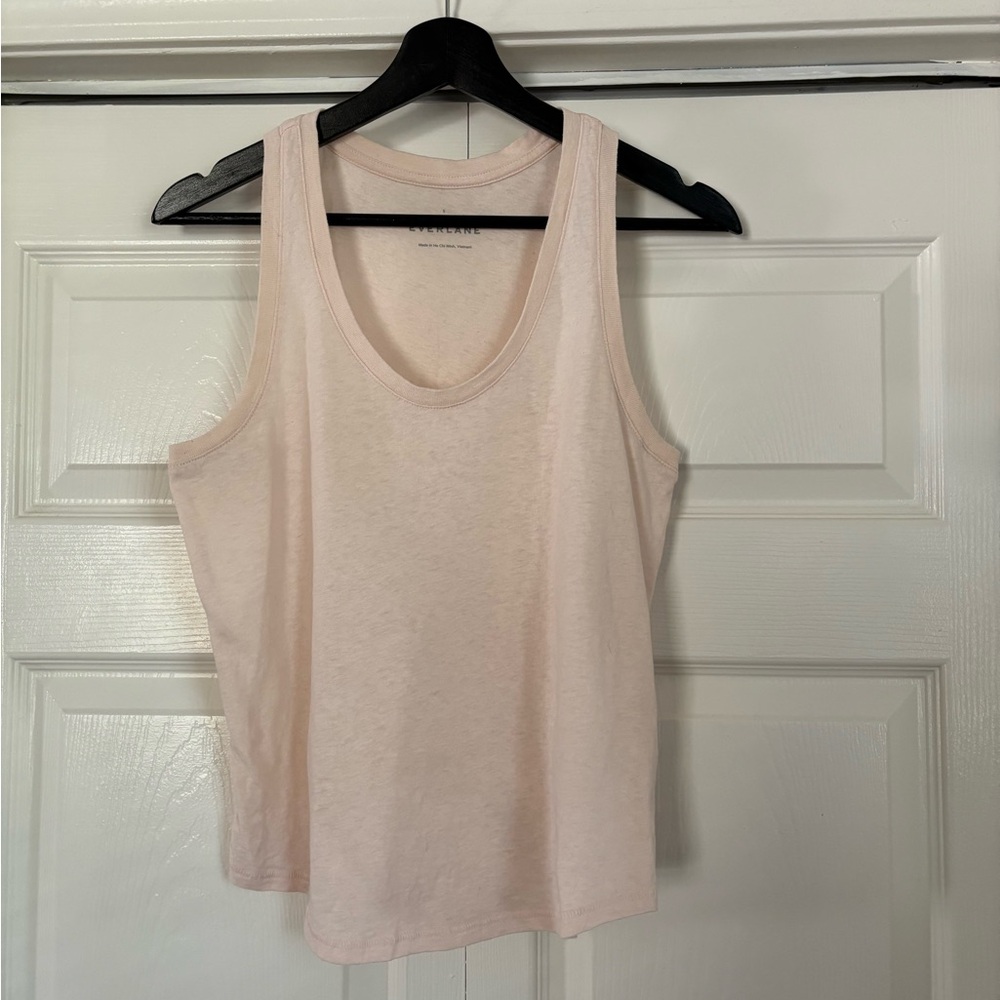 Everlane ReCotton Racerback Tank Top Pink